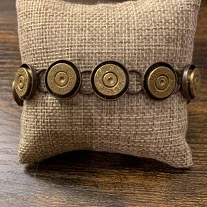 Bullet Casing Link Bracelet Brass